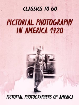cover image of Pictorial Photography in America 1920